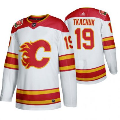 Calgary Calgary Flames #19 Matthew Tkachuk Men's 2019-20 Heritage Classic Authentic White Stitched NHL Jersey