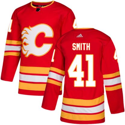 Adidas Calgary Flames #41 Mike Smith Red Alternate Authentic Stitched NHL Jersey