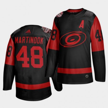 Carolina Carolina Hurricanes #48 Jordan Martinook Black Men's 2021 Stadium Series Outdoor Game Jersey