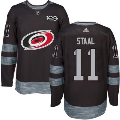 Adidas Carolina Hurricanes #11 Jordan Staal Black 1917-2017 100th Anniversary Stitched NHL Jersey