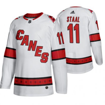 Carolina Carolina Hurricanes #11 Jordan Staal Men's 2019-20 Away Authentic Player White Stitched NHL Jersey
