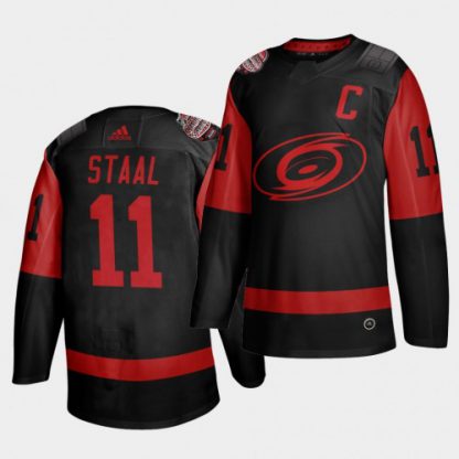 Carolina Carolina Hurricanes #11 Jordan Staal Black Men's 2021 Stadium Series Outdoor Game Jersey