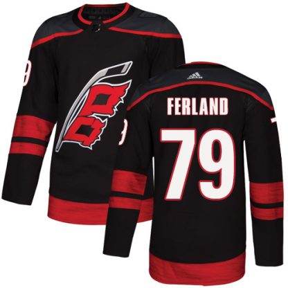 Adidas Carolina Hurricanes #79 Michael Ferland Black Alternate Authentic Stitched NHL Jersey