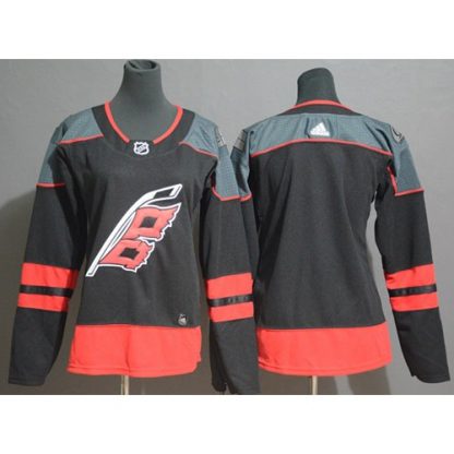 Adidas Carolina Hurricanes Blank Black Alternate Authentic Stitched Youth NHL Jersey