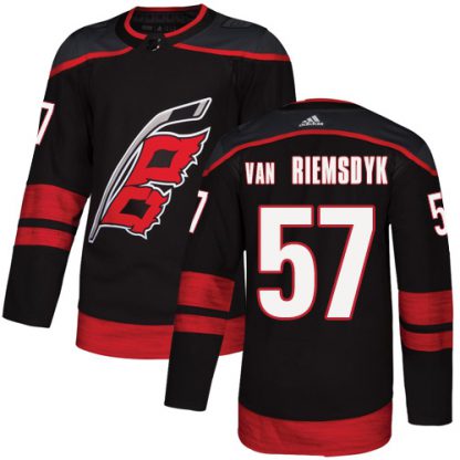 Adidas Carolina Hurricanes #57 Trevor Van Riemsdyk Black Alternate Authentic Stitched NHL Jersey