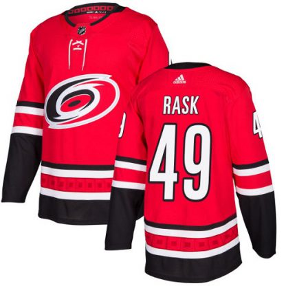 Adidas Carolina Hurricanes #49 Victor Rask Red Home Authentic Stitched NHL Jersey