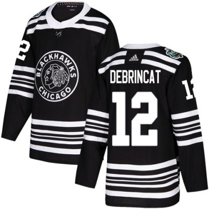 Adidas Chicago Blackhawks #12 Alex DeBrincat Black Authentic 2019 Winter Classic Stitched NHL Jersey