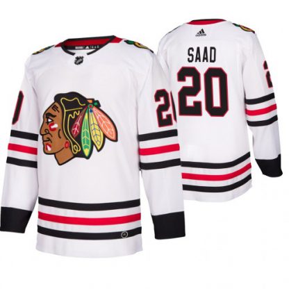 Chicago Chicago Blackhawks #20 Brandon Saad 2019-20 Away Authentic Player White NHL Jersey