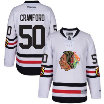 Chicago Blackhawks #50 Corey Crawford White 2017 Winter Classic Stitched Youth NHL Jersey