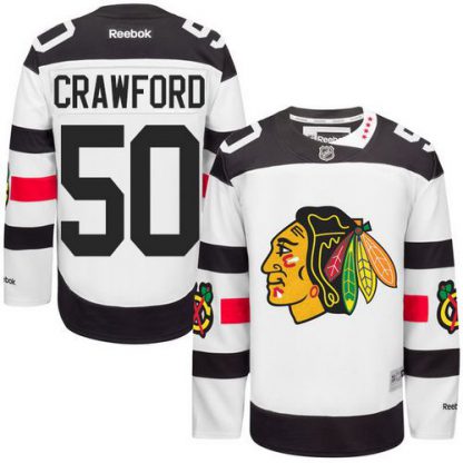 Chicago Blackhawks #50 Corey Crawford White 2016 Stadium Series Stitched Youth NHL Jersey