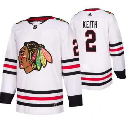 Chicago Chicago Blackhawks #2 Duncan Keith 2019-20 Away Authentic Player White NHL Jersey