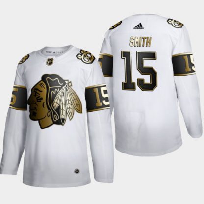 Chicago Chicago Blackhawks #15 Jonathan Toews Men's Adidas White Golden Edition Limited Stitched NHL Jersey