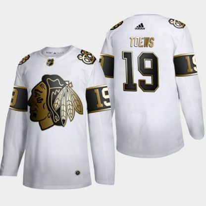 Chicago Chicago Blackhawks #19 Jonathan Toews Men's Adidas White Golden Edition Limited Stitched NHL Jersey
