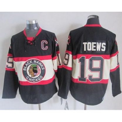 Chicago Blackhawks #19 Jonathan Toews Black Third CCM Stitched NHL Jersey