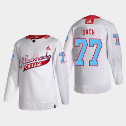 Chicago Chicago Blackhawks #77 Kirby Dach Men's White One Community Night NHL Jersey