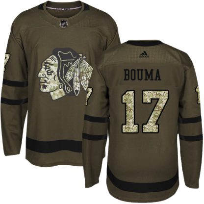 Adidas Chicago Blackhawks #17 Lance Bouma Green Salute to Service Stitched NHL Jersey