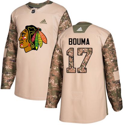 Adidas Chicago Blackhawks #17 Lance Bouma Camo Authentic 2017 Veterans Day Stitched NHL Jersey