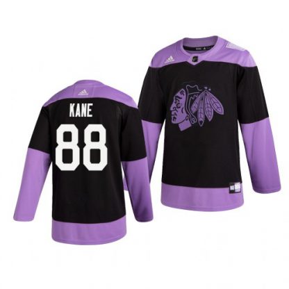 Chicago Chicago Blackhawks #88 Patrick Kane Adidas Men's Hockey Fights Cancer Practice NHL Jersey Black