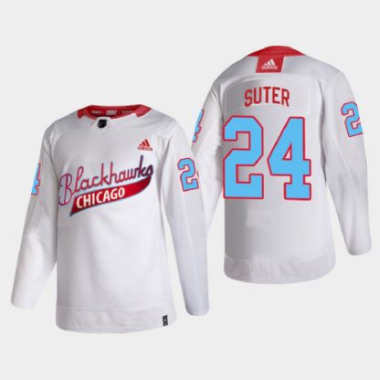 Chicago Chicago Blackhawks #24 Pius Suter Men's White One Community Night NHL Jersey