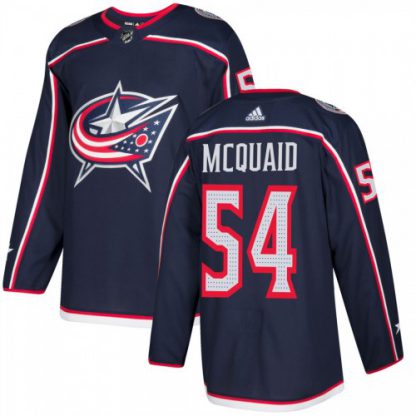 Adidas Blue Columbus Blue Jackets #54 Adam McQuaid Navy Blue Home Authentic Stitched NHL Jersey