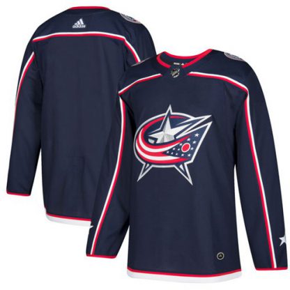 Adidas Blue Columbus Blue Jackets Blank Navy Blue Home Authentic Stitched NHL Jersey