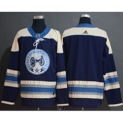 Adidas Blue Columbus Blue Jackets Blank Navy Alternate Authentic Stitched NHL Jersey