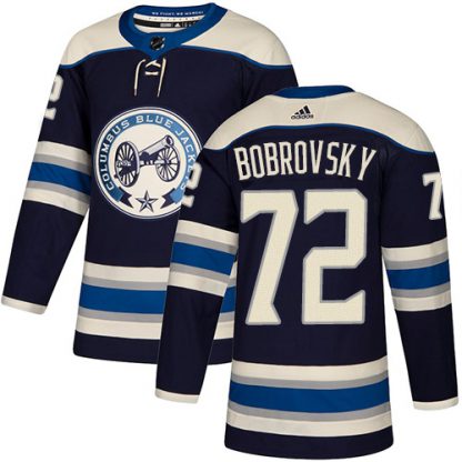 Adidas Blue Columbus Blue Jackets #72 Sergei Bobrovsky Navy Alternate Authentic Stitched Youth NHL Jersey