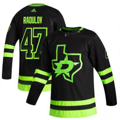 Dallas Dallas Stars #47 Alexander Radulov Black Men's Adidas 2020-21 Reverse Retro Alternate NHL Jersey