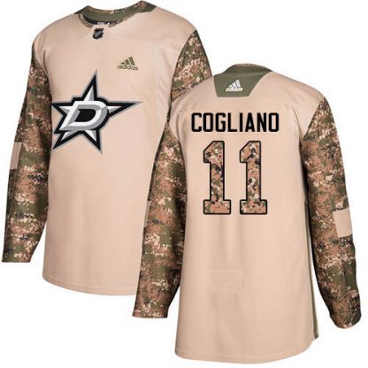 Adidas Dallas Stars #11 Andrew Cogliano Camo Authentic 2017 Veterans Day Youth Stitched NHL Jersey