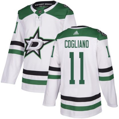 Adidas Dallas Stars #11 Andrew Cogliano White Road Authentic Stitched NHL Jersey