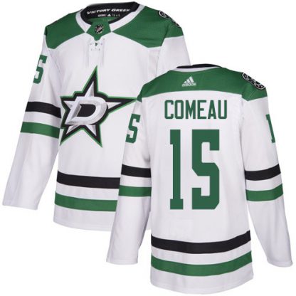 Adidas Dallas Stars #15 Blake Comeau White Road Authentic Stitched NHL Jersey