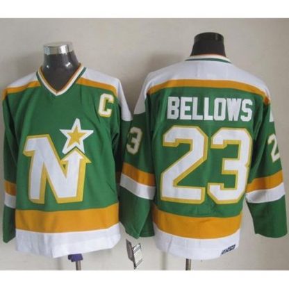 Dallas Stars #23 Brian Bellows Stitched Green CCM Throwback NHL Jersey