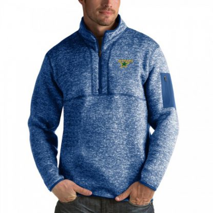 Dallas Dallas Stars Antigua Fortune Quarter-Zip Pullover Jacket Blue