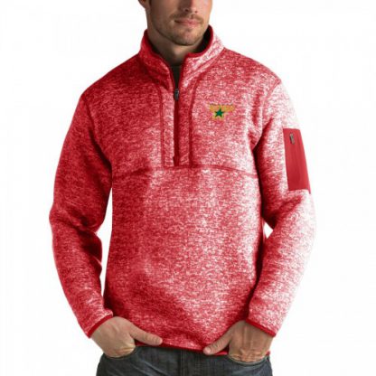 Dallas Dallas Stars Antigua Fortune Quarter-Zip Pullover Jacket Red