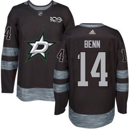 Adidas Dallas Stars #14 Jamie Benn Black 1917-2017 100th Anniversary Stitched NHL Jersey