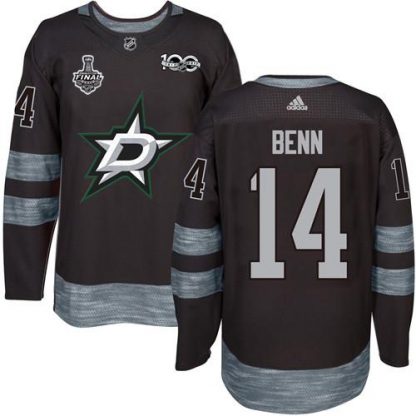 Adidas Dallas Stars #14 Jamie Benn Black 1917-2017 100th Anniversary 2020 Stanley Cup Final Stitched NHL Jersey