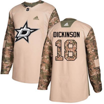 Adidas Dallas Stars #18 Jason Dickinson Camo Authentic 2017 Veterans Day Youth Stitched NHL Jersey