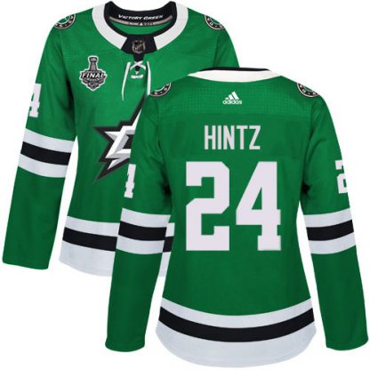 Adidas Dallas Stars #24 Roope Hintz Green Home Authentic Women's 2020 Stanley Cup Final Stitched NHL Jersey