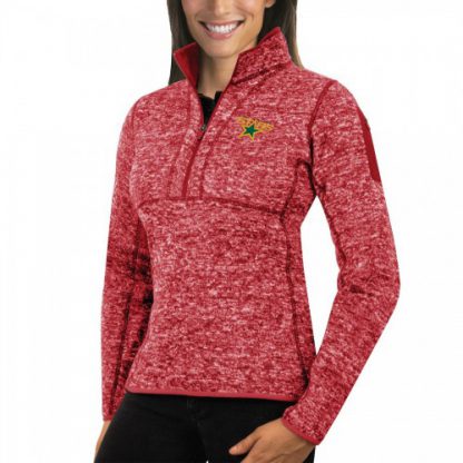 Dallas Dallas Stars Antigua Women's Fortune 1/2-Zip Pullover Sweater Red