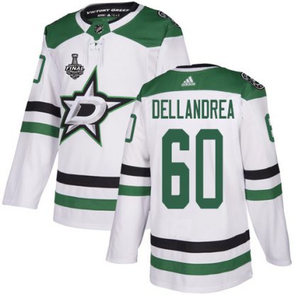Adidas Dallas Stars #60 Ty Dellandrea White Road Authentic 2020 Stanley Cup Final Stitched NHL Jersey
