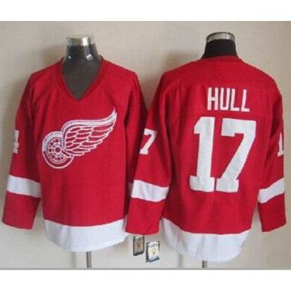 Detroit Red Wings #17 Brett Hull Red CCM Throwback Stitched NHL Jersey
