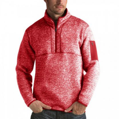 Detroit Detroit Red Wings Antigua Fortune Quarter-Zip Pullover Jacket Red