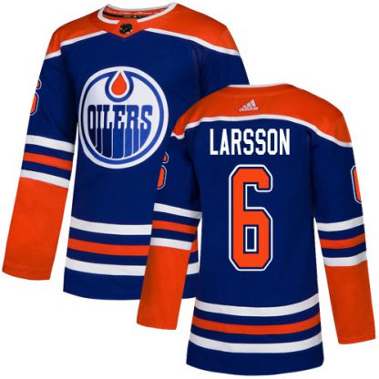 Adidas Edmonton Oilers #6 Adam Larsson Royal Blue Alternate Authentic Stitched NHL Jersey