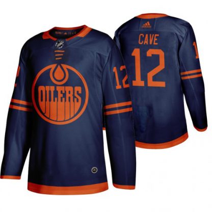 Edmonton Edmonton Oilers #12 Colby Cave Blue 2019-20 Third Alternate Jersey