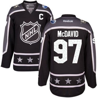 Edmonton Oilers #97 Connor McDavid Black 2017 All-Star Pacific Division Women's Stitched NHL Jersey