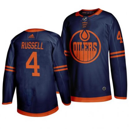 Edmonton Edmonton Oilers #4 Kris Russell Blue 2019-20 Third Alternate Jersey