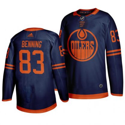 Edmonton Edmonton Oilers #83 Matt Benning Blue 2019-20 Third Alternate Jersey