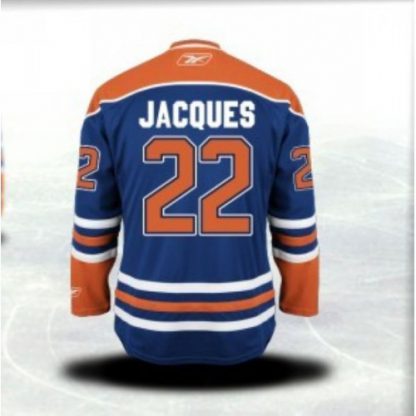 Edmonton Oilers #22 Jean-Francois Stitched Light Blue CCM Throwback NHL Jersey