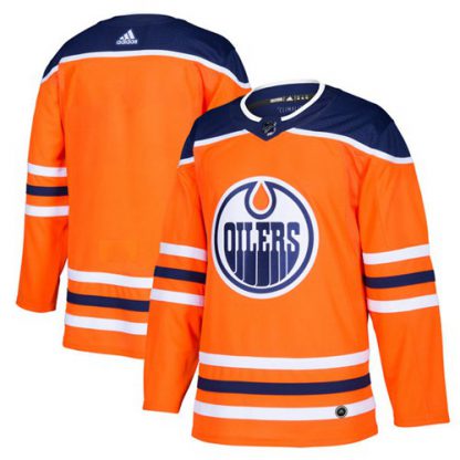 Adidas Edmonton Oilers Blank Orange Home Authentic Stitched NHL Jersey