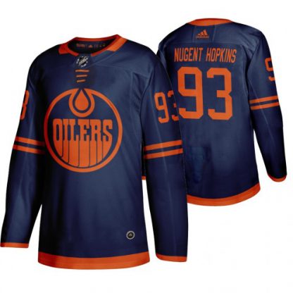 Edmonton Edmonton Oilers #93 Ryan Nugent-Hopkins Blue 2019-20 Third Alternate Jersey